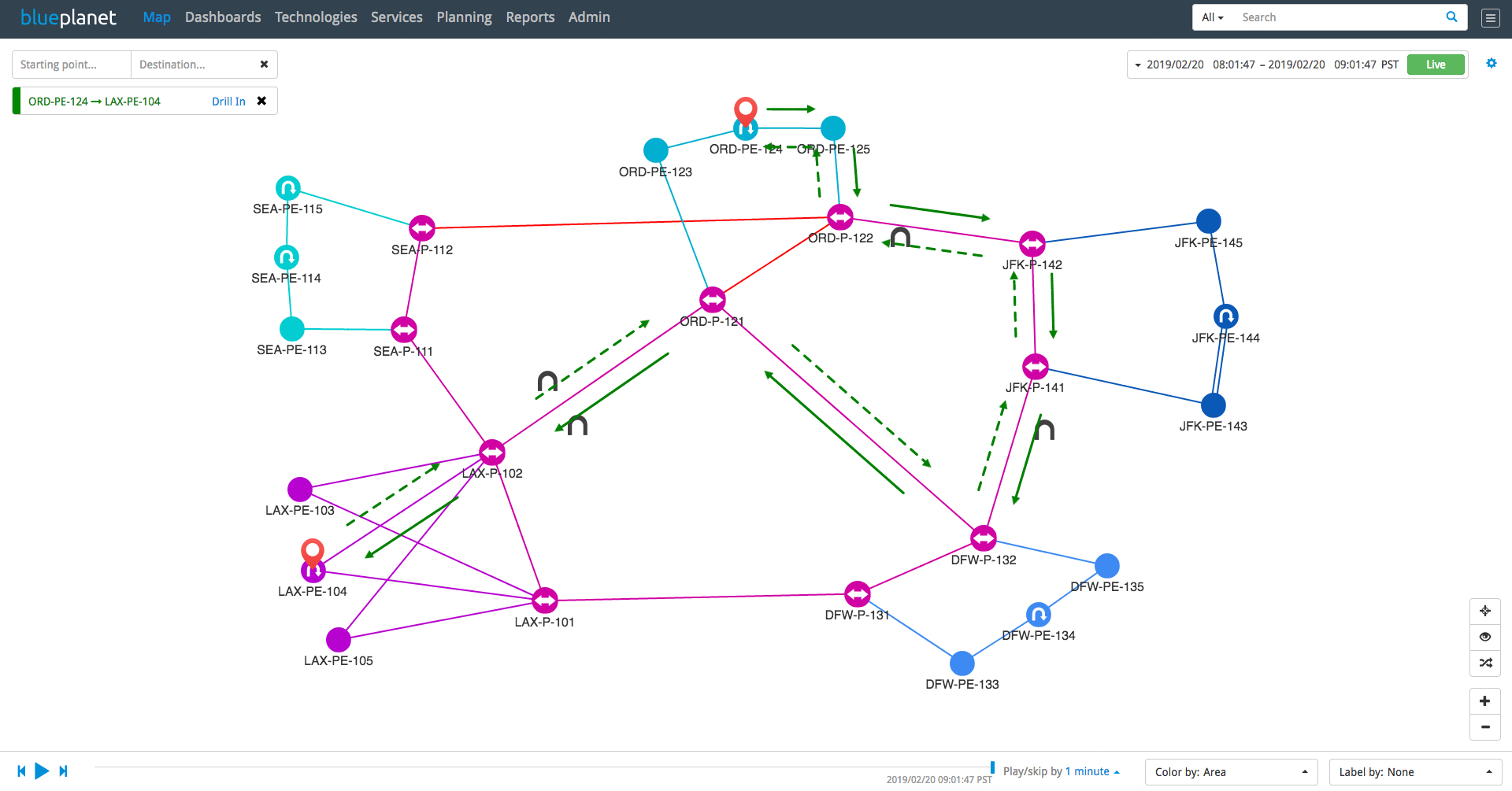 Layer 3 Service Assurance Topology